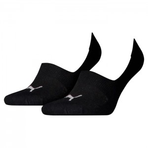 Calcetines Puma No-Show Socks 2 Pack Mujer Negros | 71498-SLRZ