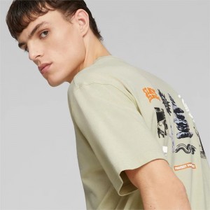 Camiseta Puma DOWNTOWN Graphic Hombre Granola | 59728-RQDF