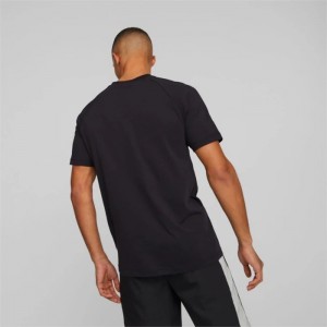 Camiseta Puma DYNA-MIX Graphic Hombre Negros | 58362-MWQN