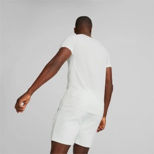 Camiseta Puma EVOSTRIPE Hombre Blancos | 04265-KVYQ