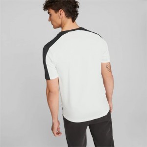 Camiseta Puma Essential BLOCK x TAPE Hombre Negros | 37065-ONDF