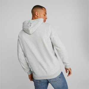 Camiseta Puma Essentials+ LOGO POWER Hoodie Hombre Grises Claro | 06951-FUGS