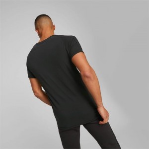 Camiseta Puma Evostripe Tee Hombre Negros | 02193-CTFD