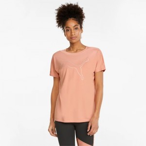 Camiseta Puma Favourite Cat Jersey Training Tee Mujer Rosette | 98253-EWQM