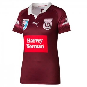 Camiseta Puma HN Queensland Maroonss Replica Mujer Vino | 89507-UFGA
