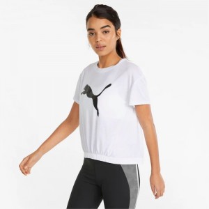 Camiseta Puma Modern Sports Fashion Tee Mujer Blancos | 26381-KVQX