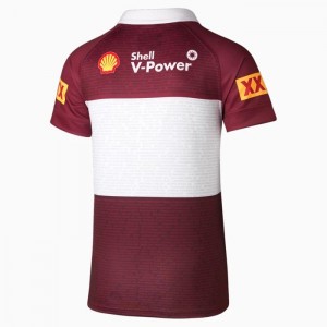 Camiseta Puma Queensland Maroons Captain's Run Replica Hombre Vino | 67832-DITC