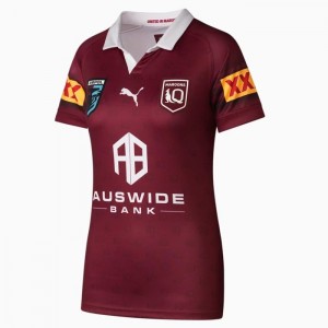 Camiseta Puma Queensland Maroonss Replica Mujer Vino | 80724-DUGI