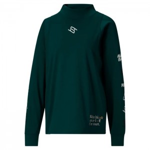 Camiseta Puma STEWIE x REINTRODUCE Long Sleeve Tee Mujer Verdes | 76094-GYHJ