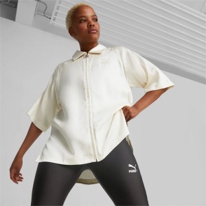 Camiseta Puma T7 Shirt Mujer Pristine | 89726-ZYTI
