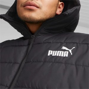 Chamarras Puma Essentials Padded Hombre Negros | 24835-HFWQ
