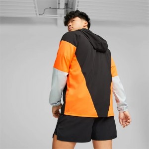 Chamarras Puma RUN Lightweight Running Hombre Negros Naranjas | 34068-YHES