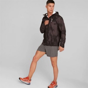 Chamarras Puma SEASONS stormCELL SympaTex® Packable Trail Running Hombre Negros | 36085-OFPA