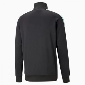 Chamarras Puma T7 Sport Track Hombre Negros Verde Menta | 02835-FVHE