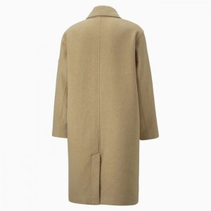 Chamarras Puma x AMI Wool Coats Hombre Marrom Claro | 80524-PZHD