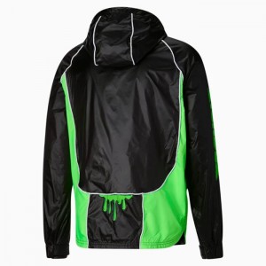 Chamarras Puma x NICKELODEON SLIME™ Woven Dime Basketball Hombre Negros | 42753-YOUR