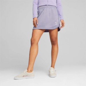Falda Puma Classics A-Line Mujer Morados | 34106-QSCG