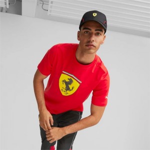 Gorras Puma Ferrari SPTWR Race BB Mujer Negros | 51809-WYBX