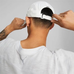 Gorras Puma Lightweight Running Hombre Blancos | 54280-LJHX