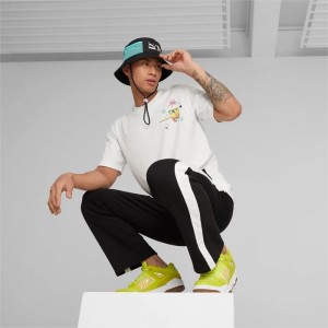 Gorras Puma PUMA x SPONGEBOB Bucket Mujer Negros | 35192-LAGF