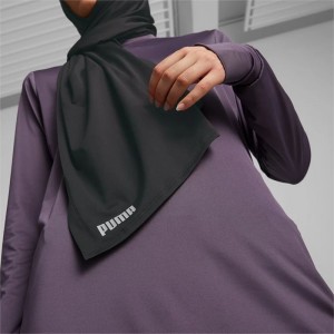 Gorras Puma Running Hijab Scarf Mujer Negros | 25716-XSHO