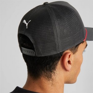 Gorras Puma Scuderia Ferrari SPTWR Race Trucker Mujer Negros | 27514-RUOB