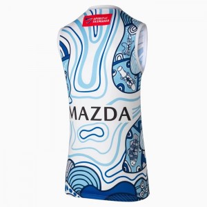 Guernseys Puma North Melbourne Football Club Replica Indigenous Hombre Blancos | 93025-EXKU