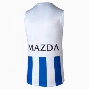 Guernseys Puma North Melbourne Football Club Replica AWAY Hombre Blancos | 07156-GXNA