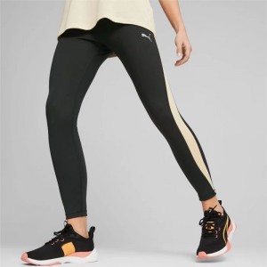 Leggins Puma EVOSTRIPE High-Waist Mujer Negros | 07431-CLQM