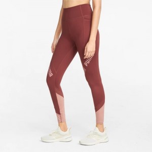 Leggins Puma Logo EVERSCULPT Training Mujer Cowhide | 68920-GAQU