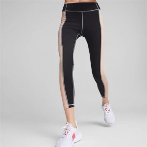 Leggins Puma Modern Sports Mujer Negros Rosas | 61237-TLDO