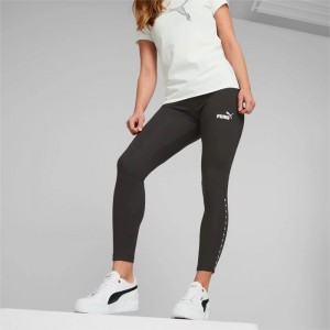 Leggins Puma PUMA POWER Tape Mujer Negros | 15674-ICZW