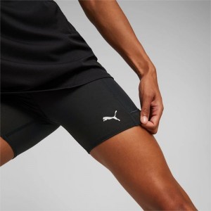 Leggins Puma RUN FAVOURITE Running Shorts Mujer Negros | 94036-TUQY