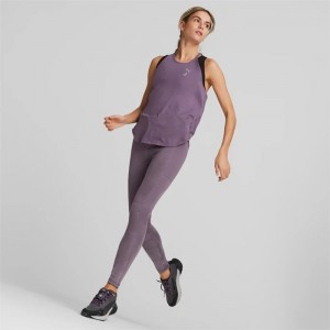 Leggins Puma SEASONS Full-Length Trail Running Mujer Morados Grises | 62714-GYOC