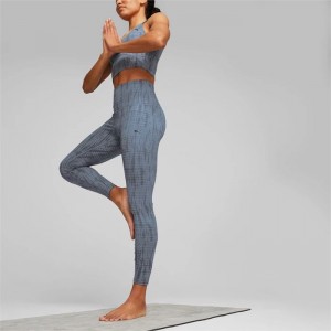 Leggins Puma Studio Trend Printed Training Mujer Grises | 69147-CDMP