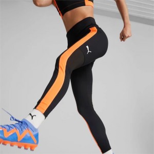 Leggins Puma individualBLAZE Footballs Mujer Negros Naranjas | 17329-PMIA