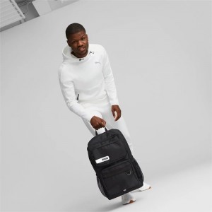 Mochilas Puma Deck Hombre Negros | 95061-KGSZ