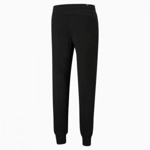Pantalon Deportivo Puma Essentials Logo Hombre Negros | 37684-VLKY