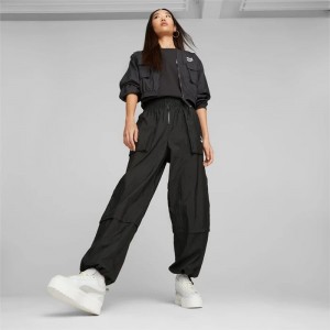 Pantalon Puma Dare To Woven Mujer Negros | 78156-SPBL