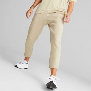 Pantalon Puma EVOSTRIPE High-Waist Mujer Granola | 70254-ZFON