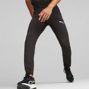 Pantalon Puma EVOSTRIPE Hombre Negros | 85916-LZCH