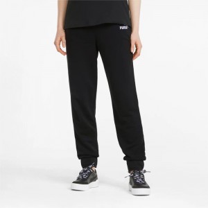 Pantalon Puma Essentials+ Embroidery Mujer Negros | 27614-YUWD