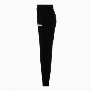 Pantalon Puma Essentials Fleece Hombre Negros | 28690-KVFZ