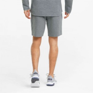 Pantalon Puma Evostripe Shorts Hombre Grises | 13680-BSEA