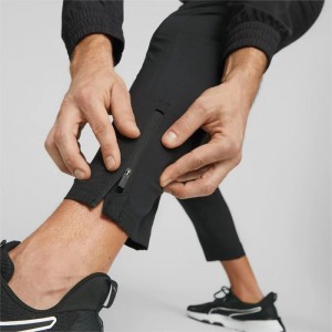 Pantalon Puma Fit Woven Training Jogger Hombre Negros | 89217-JKHB