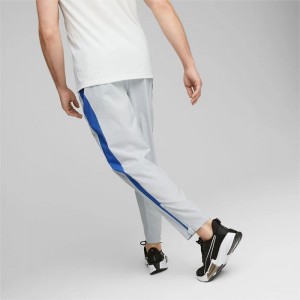 Pantalon Puma Fit Woven Training Jogger Hombre Plateadas Grises Azul Rey Azules | 68345-JVWU