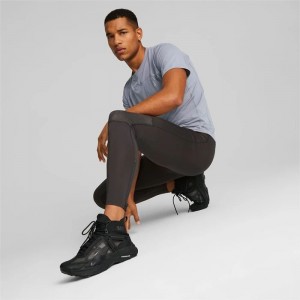 Pantalon Puma SEASONS Full-Length Trail Running Tights Hombre Negros | 62879-BXYV