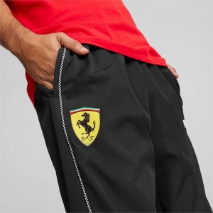 Pantalon Puma Scuderia Ferrari SDS Hombre Negros | 37925-LTKN