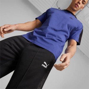 Pantalon Puma T7 TREND 7ETTER Track Hombre Negros | 24517-FVOB