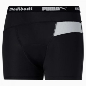 Ropa Interior Puma X Modibodi Active Long Boyshort Mujer Negros Plateadas Grises | 57812-NBEW